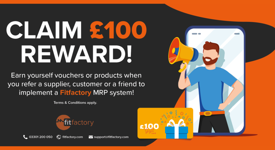 Refer a friend to Fitfactory & Claim your £100 reward