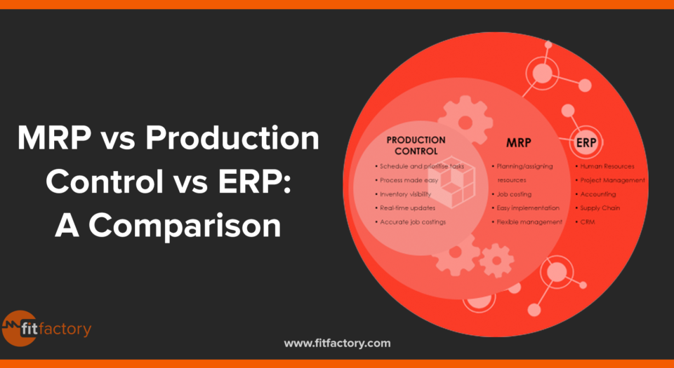 MRP vs Production Control vs ERP: A comparison